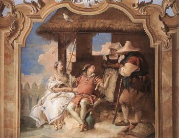 喬瓦尼 巴蒂斯塔 提埃波羅 Villa Valmarana Angelica and Medoro with the Shepherds 喬瓦尼 巴蒂斯塔 提埃波羅 Villa Valmarana Angelica and Medoro with the Shepherds